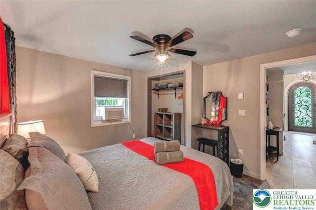304 Ruger Ln, Coolbaugh Twp, PA 18466 - bedroom featuring ceiling fan and baseboards