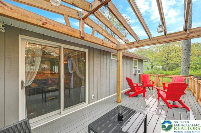 304 Ruger Ln, Coolbaugh Twp, PA 18466 - view of wooden deck
