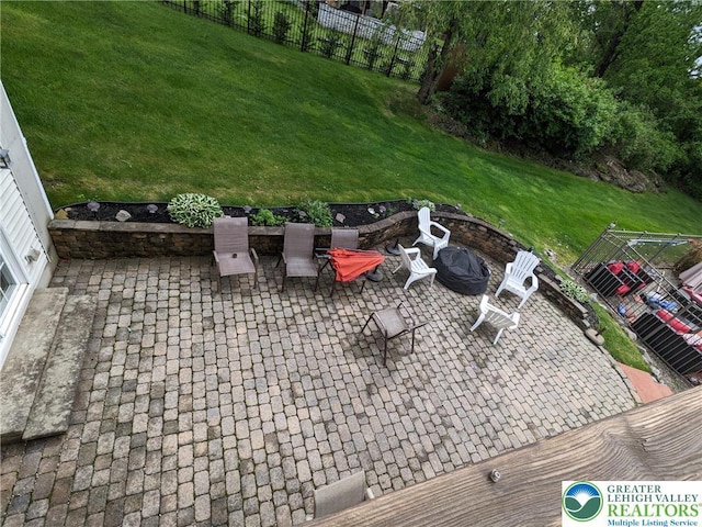 131 Winding Way, Washington Twp, PA 18013 - view of patio / terrace featuring an outdoor fire pit