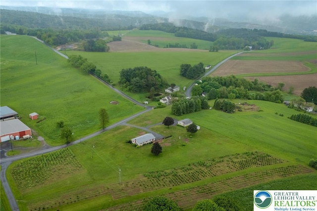 1195 Hemlock St, Lower Towamensing Tp, PA 18071 - overview of rural landscape featuring large plots for crops and a pastoral area