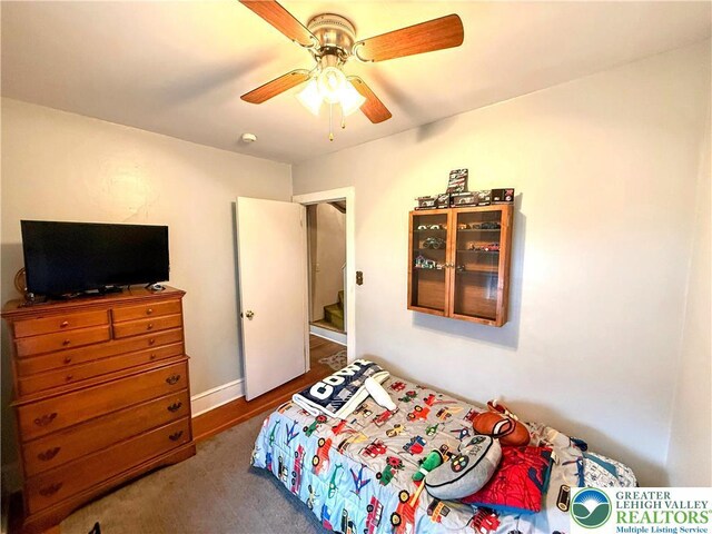 213 Main St, Pen Argyl Borough, PA 18072 - bedroom with ceiling fan