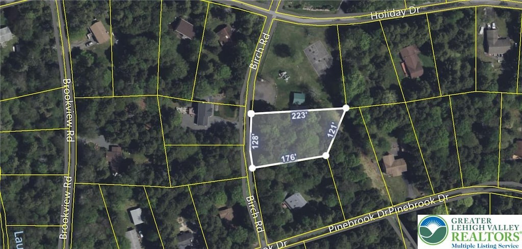 Lakeside Ln, Kidder Township S, PA 18210 - aerial map of property and surrounding area
