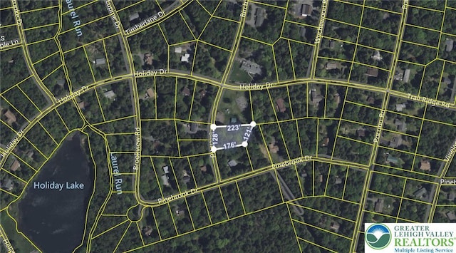 Lakeside Ln, Kidder Township S, PA 18210 - map of property location with property boundaries highlighted