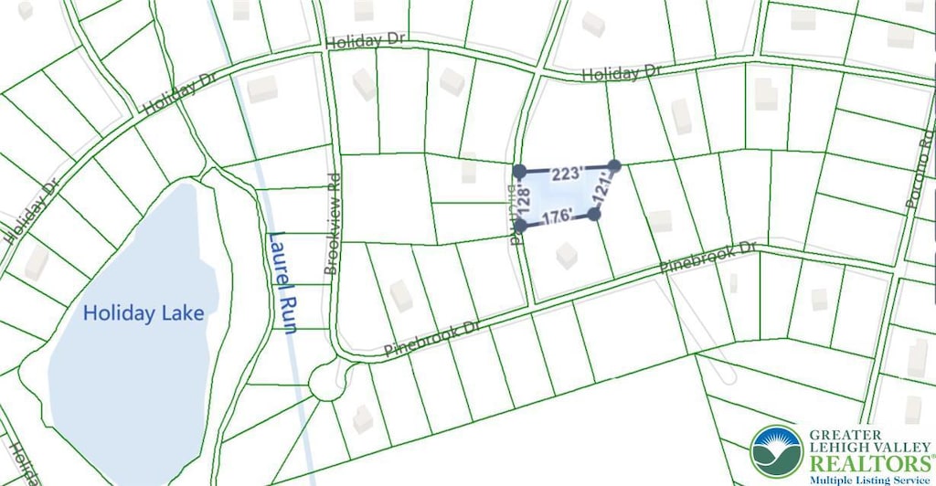 Lakeside Ln, Kidder Township S, PA 18210 - map of parcels