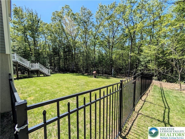 130 Corktree Rd, Polk Twp, PA 18058 - view of yard with stairs
