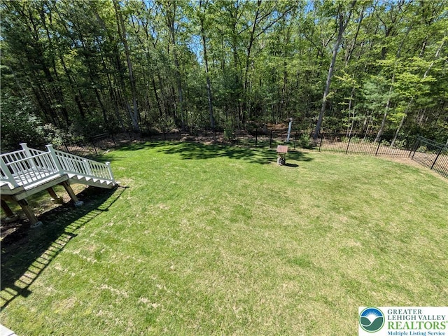 130 Corktree Rd, Polk Twp, PA 18058 - view of yard featuring a deck