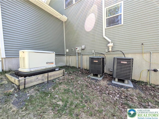 130 Corktree Rd, Polk Twp, PA 18058 - exterior view of a power unit, central air condition unit, and electric meter