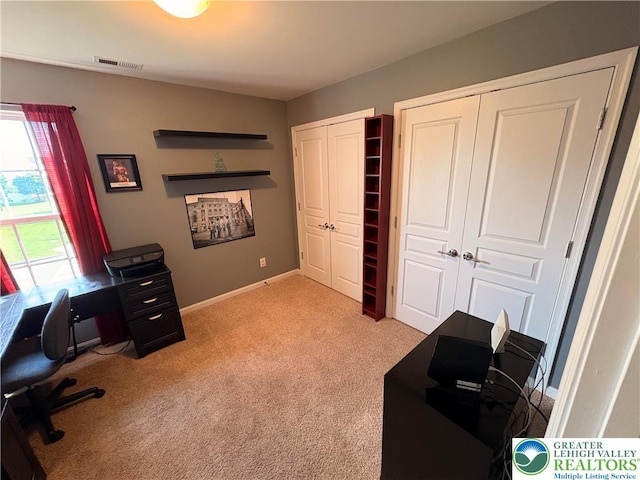 1557 Bridgeton Rd, Upper Macungie Twp, PA 18031 - home office with light colored carpet and baseboards