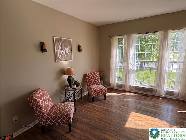1557 Bridgeton Rd, Upper Macungie Twp, PA 18031 - living area with wood finished floors and baseboards