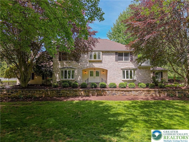 1845 Lehigh Pkwy N, Allentown City, PA 18103 - view of front of house with a front lawn and french doors