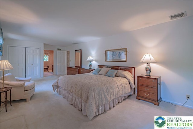 1845 Lehigh Pkwy N, Allentown City, PA 18103 - bedroom featuring light carpet, a closet, and baseboards
