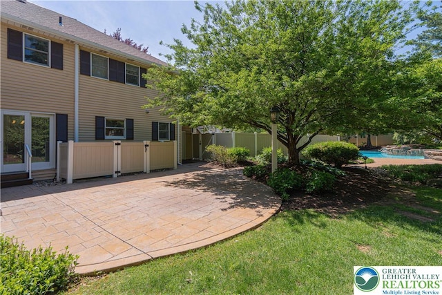 1845 Lehigh Pkwy N, Allentown City, PA 18103 - rear view of property with a patio and an outdoor pool