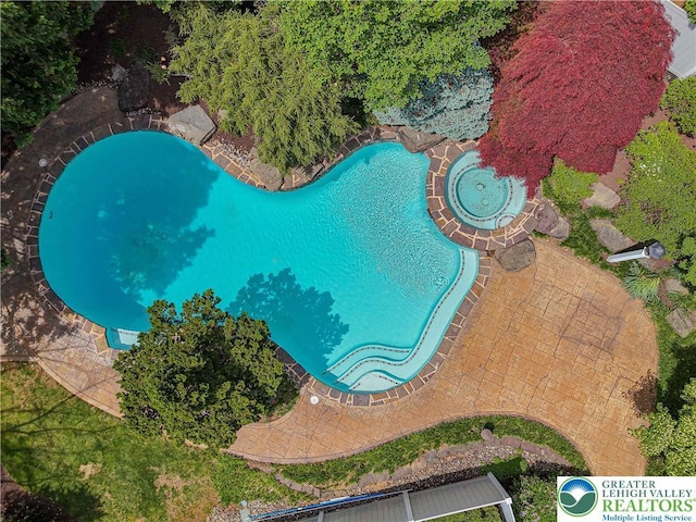 1845 Lehigh Pkwy N, Allentown City, PA 18103 - drone / aerial view of a pool area