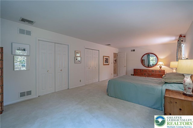 1845 Lehigh Pkwy N, Allentown City, PA 18103 - carpeted bedroom featuring two closets and baseboards