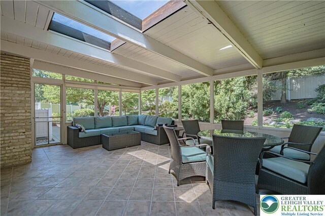 1845 Lehigh Pkwy N, Allentown City, PA 18103 - view of patio featuring an outdoor living space and outdoor dining area