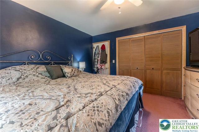 46 Jefferson St, Weatherly Borough, PA 18255 - bedroom with carpet floors and ceiling fan