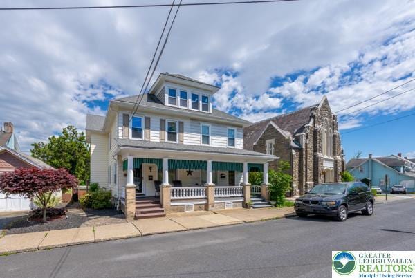 71 N 3rd St, Bangor Borough, PA 18013 - traditional style home featuring covered porch
