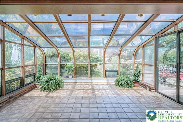 851 N Hoffert St, Fountain Hill Boro, PA 18015 - unfurnished sunroom featuring lofted ceiling
