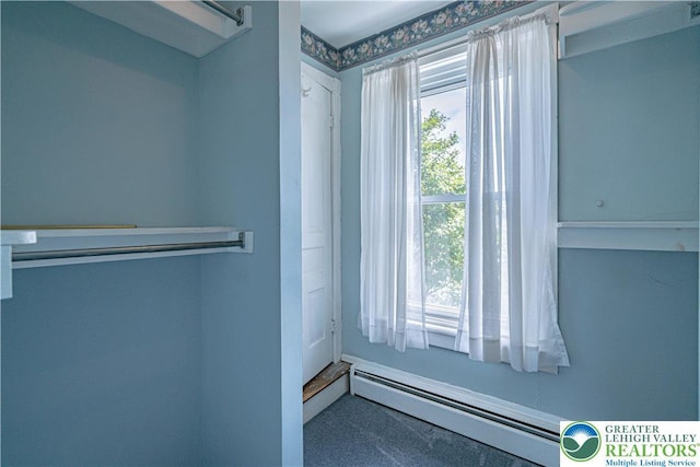 851 N Hoffert St, Fountain Hill Boro, PA 18015 - spacious closet featuring a baseboard heating unit