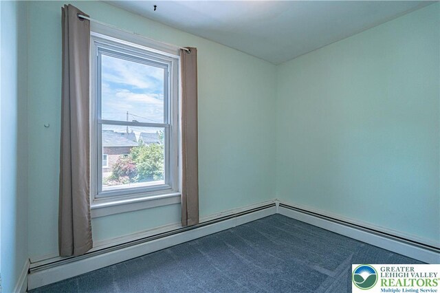851 N Hoffert St, Fountain Hill Boro, PA 18015 - unfurnished room with dark colored carpet and plenty of natural light