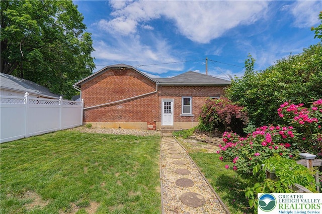 851 N Hoffert St, Fountain Hill Boro, PA 18015 - rear view of property with brick siding