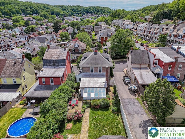 851 N Hoffert St, Fountain Hill Boro, PA 18015 - aerial perspective of suburban area