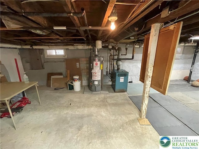 123 N Penn St, Allentown City, PA 18102 - below grade area with water heater and a heating unit