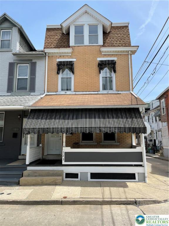 123 N Penn St, Allentown City, PA 18102 - view of front of house with brick siding