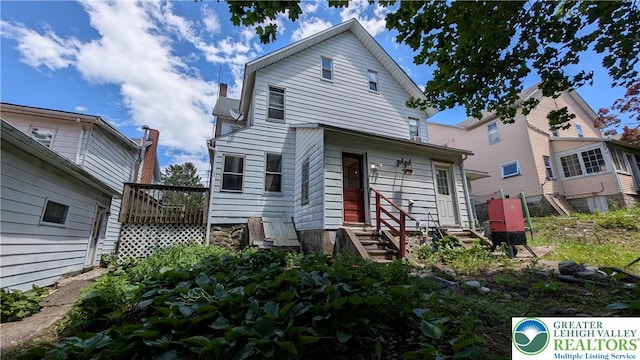 30 S Broad St, East Bangor Borough, PA 18013 - back of property with entry steps