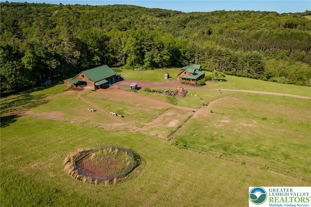 1650 Spruce Hollow Rd, Towamensing Township, PA 18071 - overview of rural landscape featuring a heavily wooded area