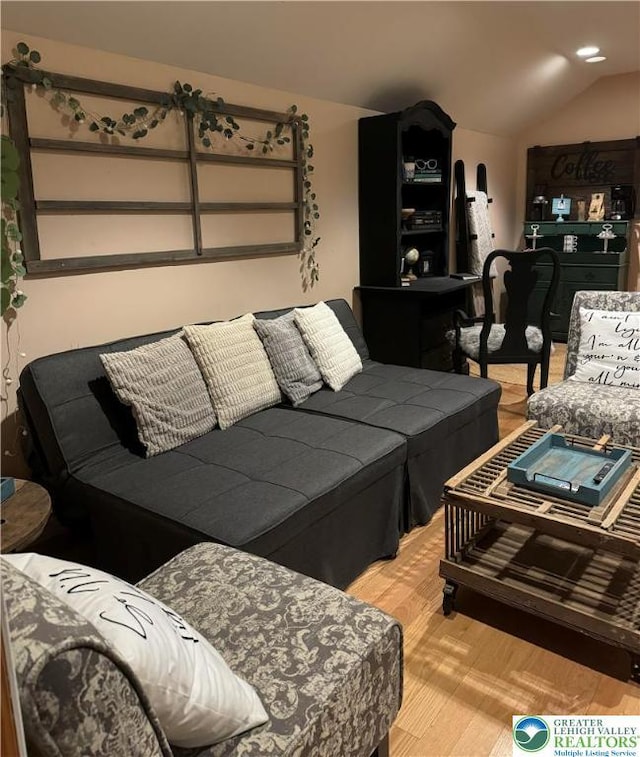 1650 Spruce Hollow Rd, Towamensing Township, PA 18071 - living area with lofted ceiling and light wood finished floors