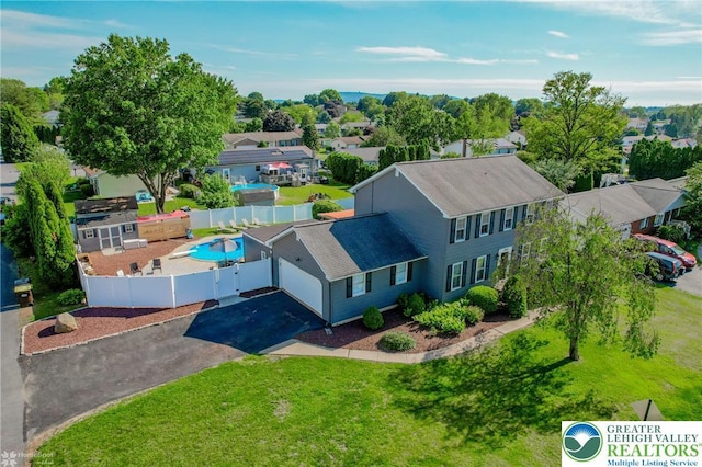 3940 Dewalt St, Bethlehem Twp, PA 18020 - aerial view of residential area with a pool area