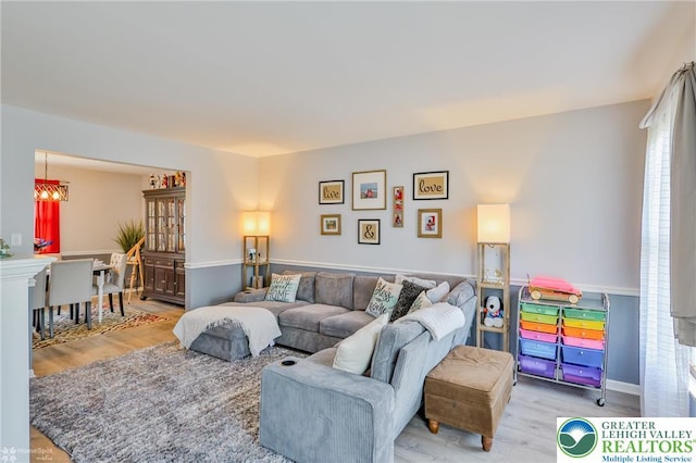 3940 Dewalt St, Bethlehem Twp, PA 18020 - living room featuring wood finished floors