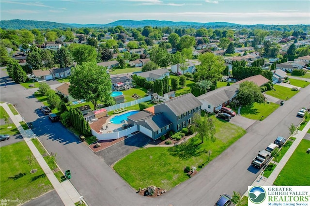 3940 Dewalt St, Bethlehem Twp, PA 18020 - aerial perspective of suburban area with a pool area