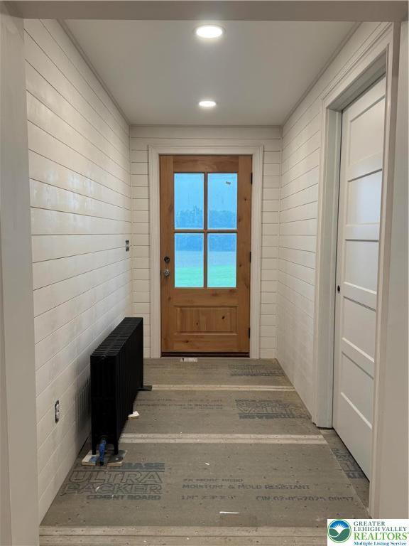 1028 Washington Blvd, Washington Twp, PA 18013 - doorway featuring radiator and recessed lighting