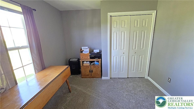 4125 Redbud Dr W, Whitehall Twp, PA 18052 - carpeted home office featuring baseboards
