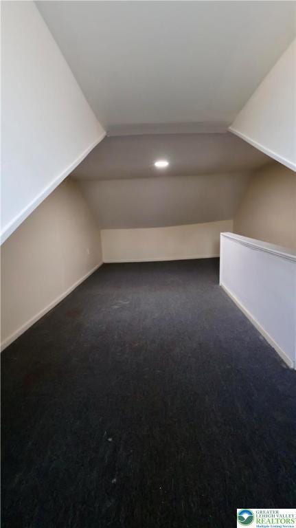 836 Elliger St, Allentown City, PA 18102 - bonus room featuring vaulted ceiling and carpet flooring
