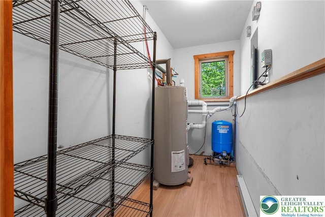 2107 Lenape Ter, Barrett Twp, PA 18325 - utilities featuring gas water heater and a baseboard heating unit