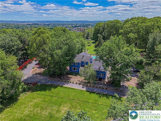 306 W Paxinosa Rd, Forks Twp, PA 18040 - view from above of property with a forest