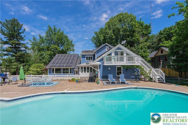 306 W Paxinosa Rd, Forks Twp, PA 18040 - swimming pool featuring a patio area and stairs