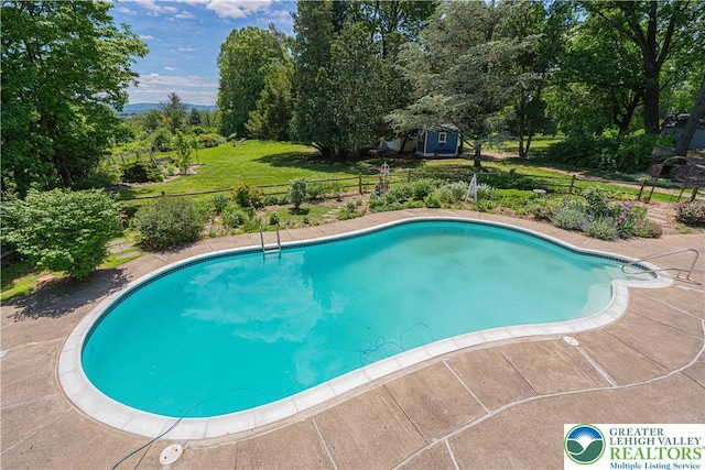 306 W Paxinosa Rd, Forks Twp, PA 18040 - view of pool with view of scattered trees