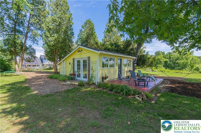 306 W Paxinosa Rd, Forks Twp, PA 18040 - view of outdoor structure with french doors