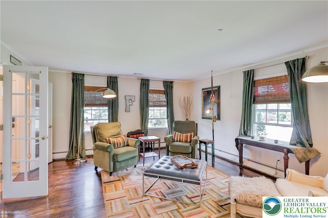 113 S Fairview St, Macungie Borough, PA 18062 - living room with plenty of natural light, wood finished floors, and ornamental molding