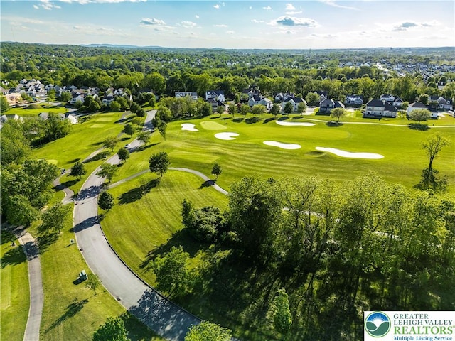 2638 Hollow View Dr, Forks Twp, PA 18040 - aerial view of residential area with a local golf course