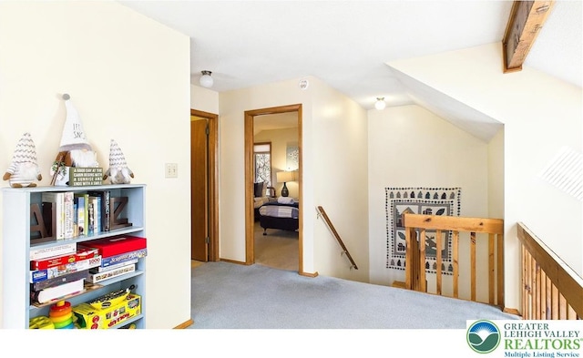 177 Dogwood Ter, Tunkhannock Township, PA 18210 - hallway featuring an upstairs landing and carpet floors