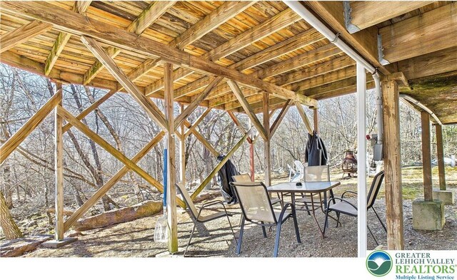 177 Dogwood Ter, Tunkhannock Township, PA 18210 - view of patio with outdoor dining area