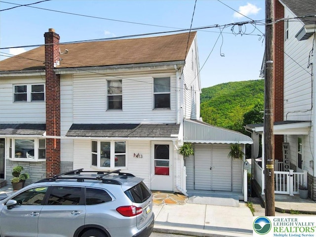 413 S Ave, Jim Thorpe Borough, PA 18229 - multi unit property with a shingled roof and a chimney