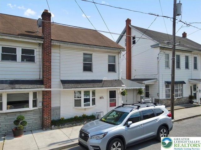 413 S Ave, Jim Thorpe Borough, PA 18229 - townhome / multi-family property with a chimney
