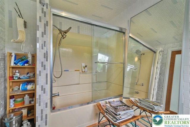413 S Ave, Jim Thorpe Borough, PA 18229 - bathroom with shower / bath combination with glass door