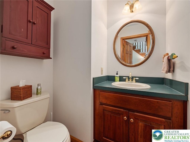 3840 E View Dr, North Whitehall Twp, PA 18069 - bathroom with vanity and toilet